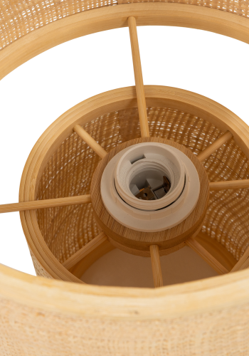 WOOOD Syro bordlampe raffia naturfarget 38x28 cm