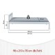 NORDIC LIVING COLLECTION Vilmar s�ng 90 x 200 furu massivt tr� vitlackerad