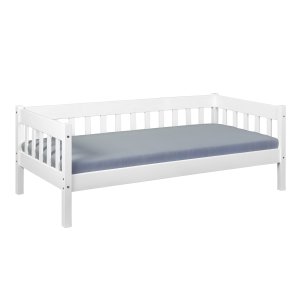 NORDIC LIVING COLLECTION Sintro b�ddsoffa 90 x 200 i vitt med massiv tr�botten