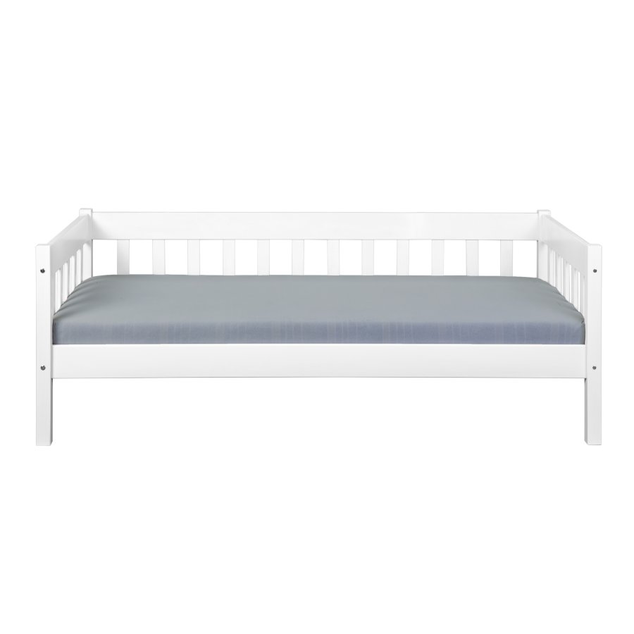 NORDIC LIVING COLLECTION Sintro b�ddsoffa 90 x 200 i vitt med massiv tr�botten