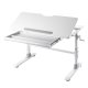 NORDIC LIVING COLLECTION Frederik b�rneskrivebord, m. vippefunktion, 1 skuffe, h�jdejusterbar - hvid metal (100x60)