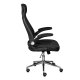 NORDIC LIVING COLLECTION Ergonomisk snurrstol med 2 armst&ouml;d, h&ouml;jdjusterbar med 5 bromsade hjul