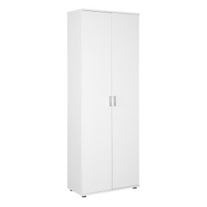 NORDIC LIVING COLLECTION Arconati multifunktionssk�p, 2 d&ouml;rrar, vit, med 2 g�ngj&auml;rnsf&ouml;rsedda d&ouml;rrar som &ouml;ppnas 90&deg;, 1,2 meter, hyllor med en lastkapacitet p� 5 kg.