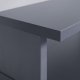 NORDIC LIVING COLLECTION Match Point antrasittfarget spillbord med ekstra dyp hylle for st�rre skjermer, t�rnhylle inkludert kabeluttak