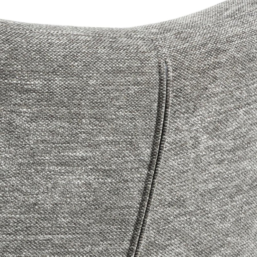 ACT NORDIC Talgarth Relaxsessel, mit Fußhocker, Handbuch – anthrazitgrauer Stoff und schwarzes Metall