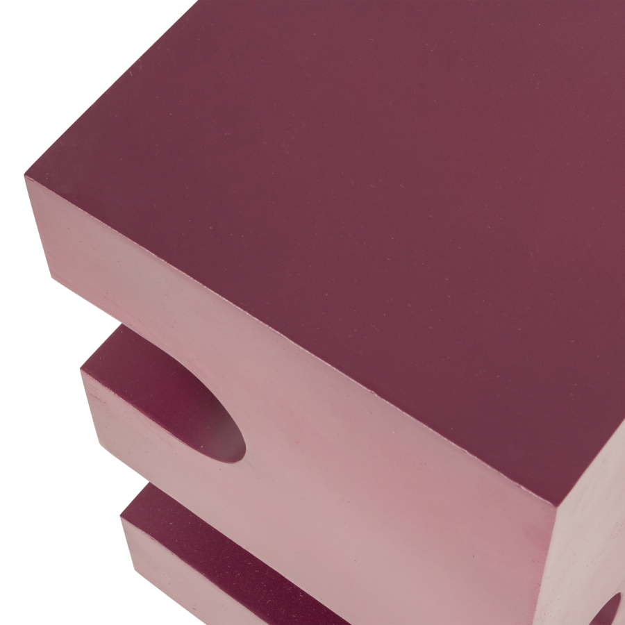 WOOOD Jessa sidebord metall lilla/brun