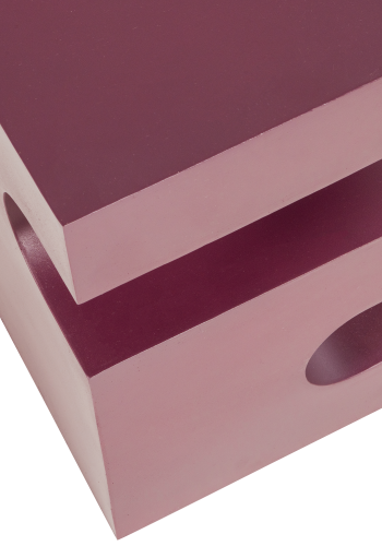 WOOOD Jessa sidebord metall lilla/brun