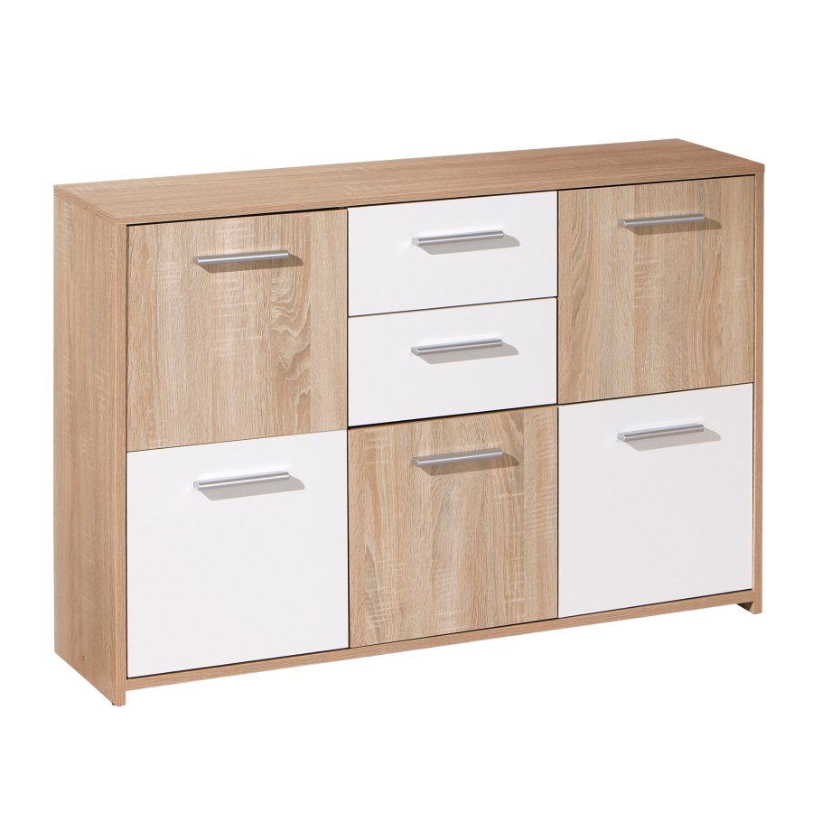 NORDIC LIVING COLLECTION Elvezia byr�, 5 d�rrar, 2 l�dor, Sonoma ekfinish
