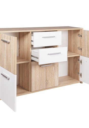 NORDIC LIVING COLLECTION Elvezia byr�, 5 d�rrar, 2 l�dor, Sonoma ekfinish