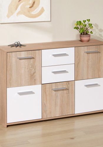 NORDIC LIVING COLLECTION Elvezia byr�, 5 d�rrar, 2 l�dor, Sonoma ekfinish