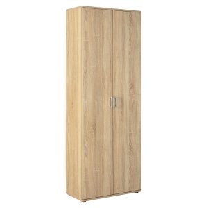 NORDIC LIVING COLLECTION Gallo Sonoma multifunktionssk�p i ekfinish, med 2 g�ngj&auml;rnsf&ouml;rsedda d&ouml;rrar med 90&deg; &ouml;ppningsvinkel, 4 sockelf&ouml;tter, hyllor med en lastkapacitet p� 5 kg