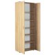 NORDIC LIVING COLLECTION Gallo Sonoma multifunktionssk�p i ekfinish, med 2 g�ngj&auml;rnsf&ouml;rsedda d&ouml;rrar med 90&deg; &ouml;ppningsvinkel, 4 sockelf&ouml;tter, hyllor med en lastkapacitet p� 5 kg