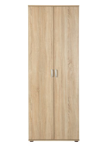 NORDIC LIVING COLLECTION Gallo Sonoma multifunktionssk�p i ekfinish, med 2 g�ngj�rnsf�rsedda d�rrar med 90� �ppningsvinkel, 4 sockelf�tter, hyllor med en lastkapacitet p� 5 kg