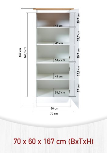 NORDIC LIVING COLLECTION Apparatsk�p 2 Sicilia f&ouml;r kyl-/fryskombination