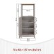 NORDIC LIVING COLLECTION Vitvarusk�p 1 Sardegna f&ouml;r kylsk�p + ugn
