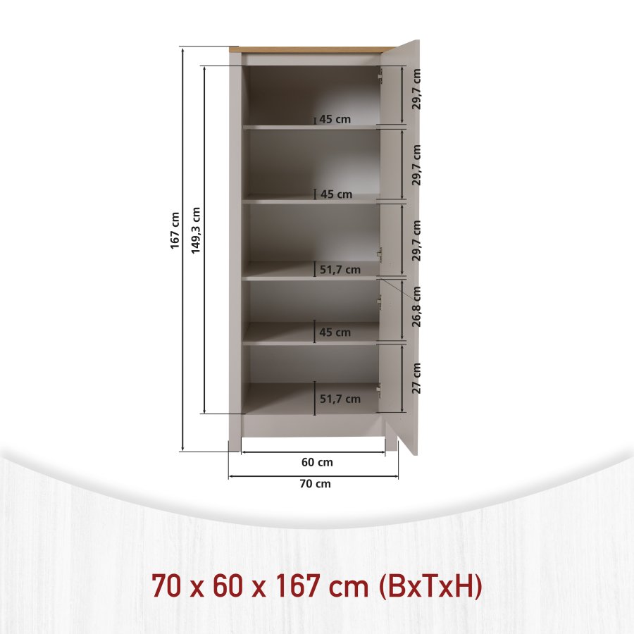 NORDIC LIVING COLLECTION Apparatsk�p 2 Sardegna f&ouml;r kyl-/fryskombination