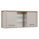 NORDIC LIVING COLLECTION V&auml;ggsk�p i Sardegna Kashmir/Artisan Oak-finish med 2 d&ouml;rrar och 4 hyllplan, varav 2 i glas.