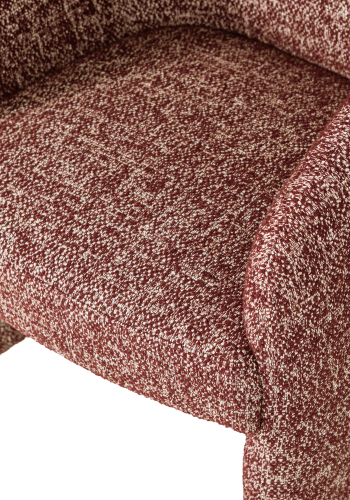 WOOOD Cordo Matstol Med Hjul Rostbrun Melerad [Fsc]