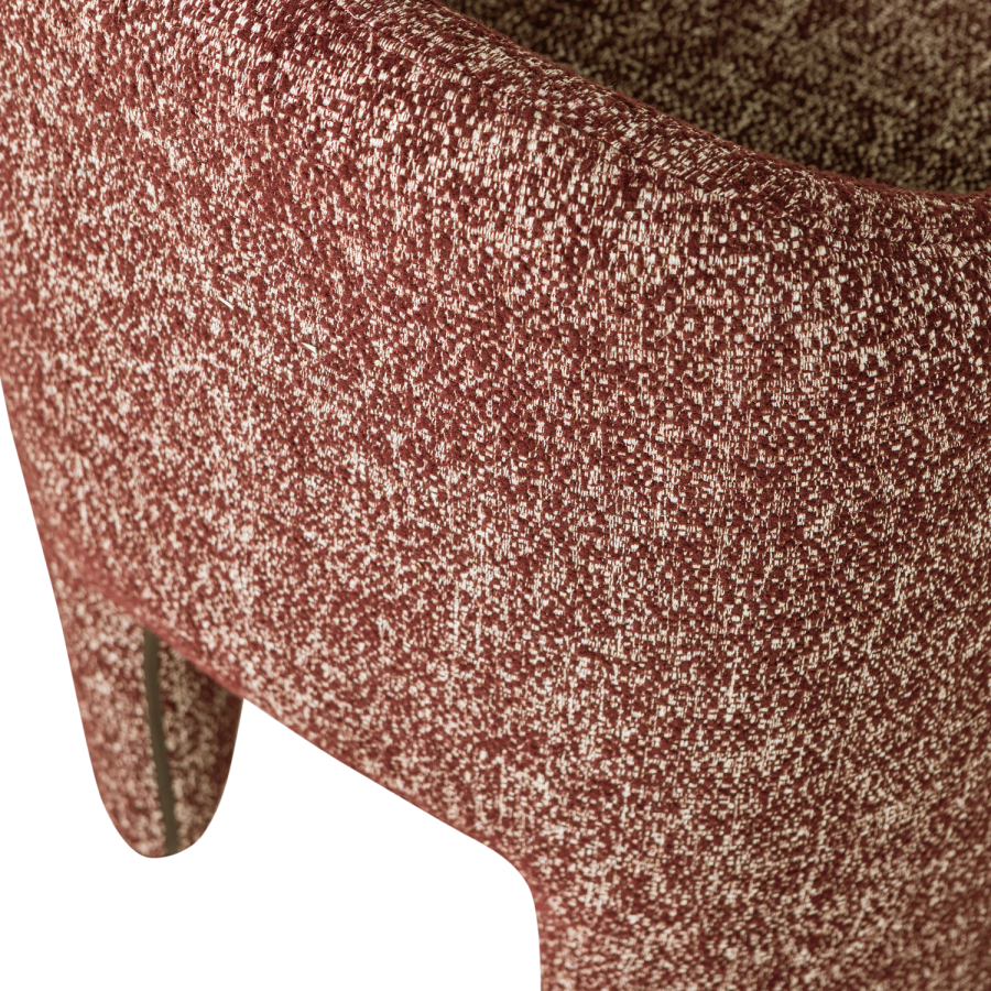 WOOOD Cordo Matstol Med Hjul Rostbrun Melerad [Fsc]