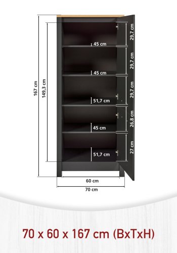 NORDIC LIVING COLLECTION Apparatsk�p 2 Veneto f&ouml;r kyl-/fryskombination