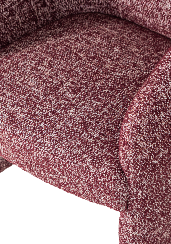 WOOOD Cordo Matstol Med Hjul Bordeauxr&ouml;d Melerad [Fsc]