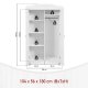 NORDIC LIVING COLLECTION Tr�dg�rdssk�p Hedda 2-d�rrars furu vitlackerad