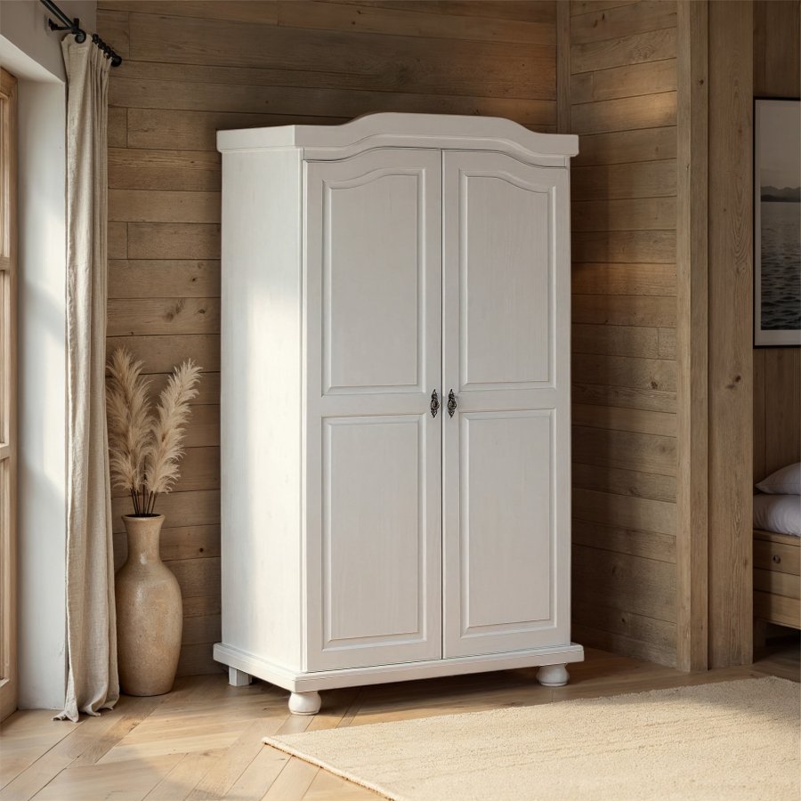 NORDIC LIVING COLLECTION Tr�dg�rdssk�p Hedda 2-d�rrars furu vitlackerad