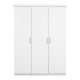NORDIC LIVING COLLECTION Magnus vitt sk�p med 3 d�rrar och kassettd�rrar