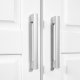 NORDIC LIVING COLLECTION Magnus vitt sk�p med 3 d�rrar och kassettd�rrar