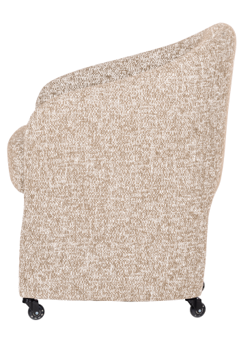 WOOOD Cordo Matstol Med Hjul Naturlig Ljung [Fsc]