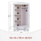 NORDIC LIVING COLLECTION Reutte lantlig garderob best�ende av 2 mjukst�ngande d�rrar, 2 l�dor med l�ttl�pande metallskenor, 1 garderobsskena i metall och en hatthylla
