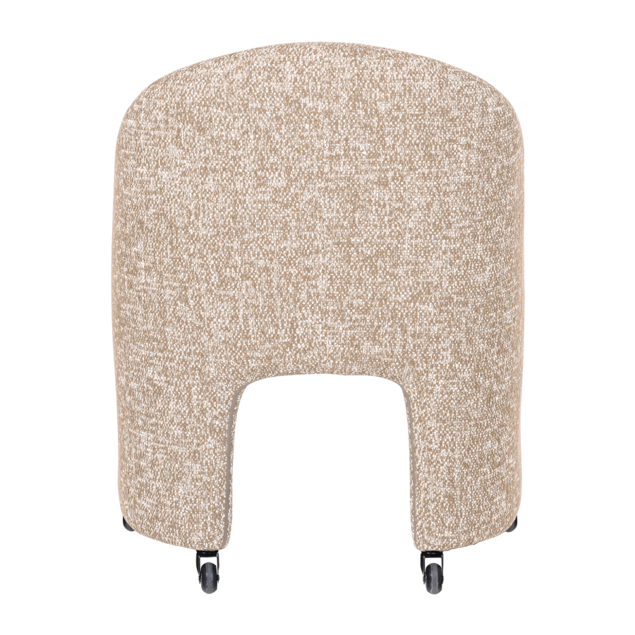 WOOOD Cordo Matstol Med Hjul Naturlig Ljung [Fsc]