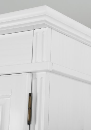NORDIC LIVING COLLECTION Garderob/hallsk�p DANZ 2 massiv furu med 2 d�rrar i vitt
