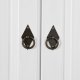 NORDIC LIVING COLLECTION Garderob/hallsk�p DANZ 2 massiv furu med 2 d�rrar i vitt