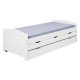 NORDIC LIVING COLLECTION Funktionss�ng Ulli 90x200 tillverkad av massivt tr� i vitlack med 3 l�dor och extra sovyta inklusive ribbotten