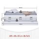 NORDIC LIVING COLLECTION Funktionss�ng Ulli 90x200 tillverkad av massivt tr� i vitlack med 3 l�dor och extra sovyta inklusive ribbotten