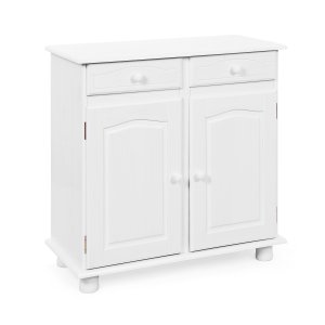 NORDIC LIVING COLLECTION Lovi sk�nk med 2 d�rrar och 2 l�dor, massiv furu, vit