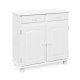 NORDIC LIVING COLLECTION Lovi sk�nk med 2 d�rrar och 2 l�dor, massiv furu, vit