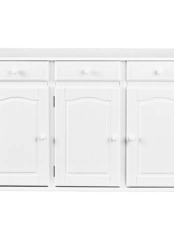 NORDIC LIVING COLLECTION Livio sk�nk med 3 d�rrar och 3 l�dor, massiv furu, vit