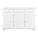 NORDIC LIVING COLLECTION Livio sk�nk med 3 d�rrar och 3 l�dor, massiv furu, vit