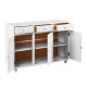 NORDIC LIVING COLLECTION Livio sk�nk med 3 d�rrar och 3 l�dor, massiv furu, vit