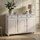 NORDIC LIVING COLLECTION Livio sk�nk med 3 d�rrar och 3 l�dor, massiv furu, vit