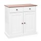 NORDIC LIVING COLLECTION Westerland 3,2 byr�, vit sepia, 2 d�rrar och 2 l�dor