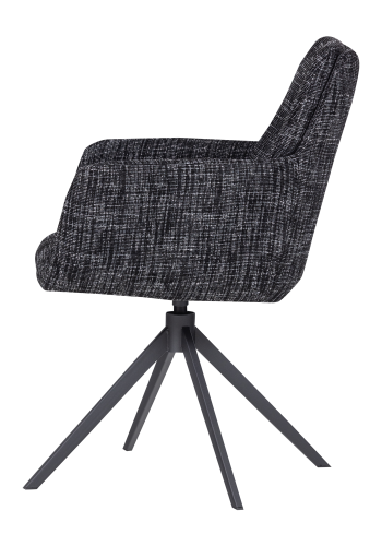 WOOOD Grant Matstol Svart Melange [Fsc]