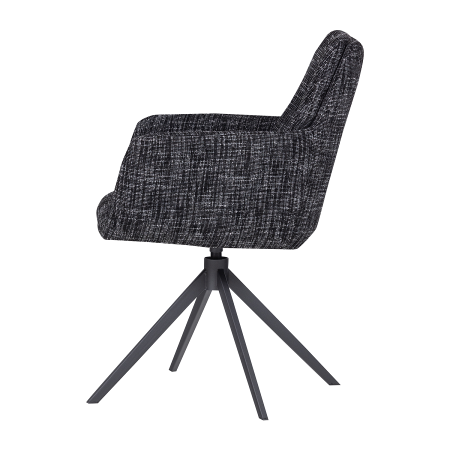 WOOOD Grant Matstol Svart Melange [Fsc]