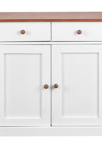 NORDIC LIVING COLLECTION Westerland 3,2 byr�, vit sepia, 2 d�rrar och 2 l�dor