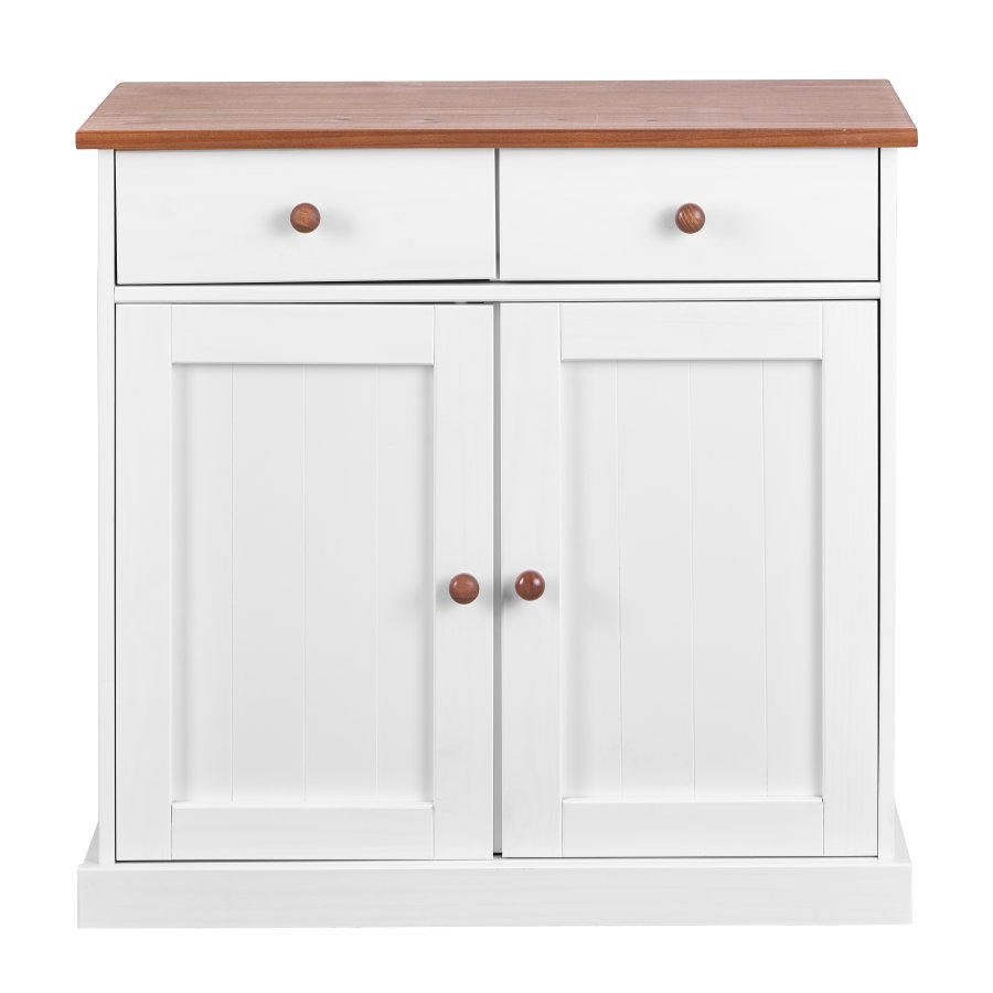 NORDIC LIVING COLLECTION Westerland 3,2 byr�, vit sepia, 2 d�rrar och 2 l�dor