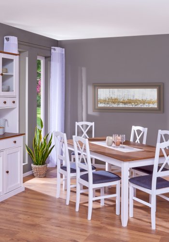 NORDIC LIVING COLLECTION Westerland 3,2 byr�, vit sepia, 2 d�rrar och 2 l�dor