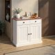 NORDIC LIVING COLLECTION Westerland 3,2 byr�, vit sepia, 2 d�rrar och 2 l�dor