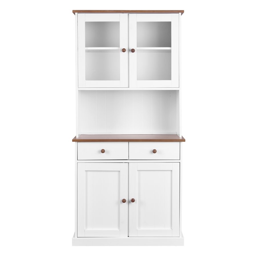 NORDIC LIVING COLLECTION Buffet Westerland-5.2, hvit sepia, 4 d�rer og 2 skuffer, heltre